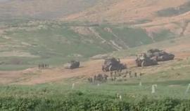 #فيديو تدريبات جيش الاحتلال في الأغوار الفلسطينية تتسبب باتلاف المحاصيل وتشريد الأهالي