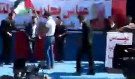 طلبة فلسطينيون ينظمون وقفة احتجاجية ضد مؤامرة حصار غزة قرب ميدان الفاخورة بجباليا شمال القطاع