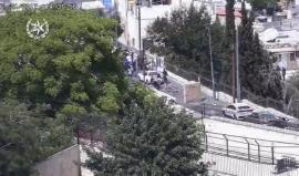 جانب من المواجهات التي اندلعت في القدس المحتلة نصرة للمسجد الأقصى