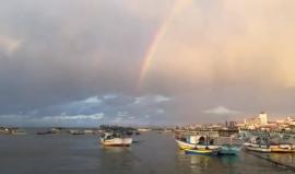 اجواء ماطرة في غزة