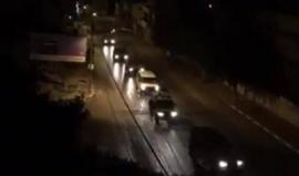 #شاهد أعداد كبيرة من قوات الاحتلال تقتحم منطقة قبر يوسف في نابلس تمهيدا لدخول حافلات المستوطنين.