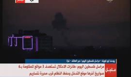 #فيديو طائرات الاحتلال تنفذ سلسلة غارات جوية على أهدافا للمقاومة في قطاع غزة