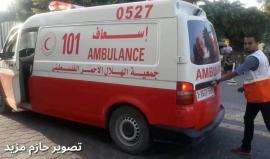 #شاهد | اصابة مسعفة في القدم شرق البريج على حدود وسط قطاع غزة
