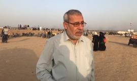 لقاء مع الدكتور وليد عامر في مخيمات العودة شرق خانيونس