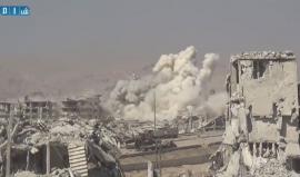 صواريخ الفيل تمطر عين ترما بريف دمشق
