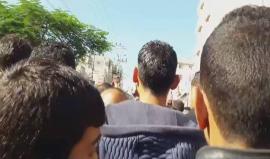 #فيديو من تشييع جثمان الشهيد محمود المصري سكان خانيونس الذي ارتقى أمس برصاص الاحتلال خلال مواجهات على حدود القطاع