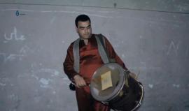 مسحراتي مخيم الشاطئ في قطاع غزة