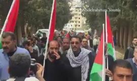 الاحتلال يقمع مسيرة خرجت بمناسبة يوم الأرض في مدينة بيت لحم