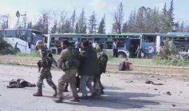 المرصد السوري: 68 طفلا بين ضحايا التفجير الذي استهدف حافلات النازحين من الفوعة وكفريا غربي حلب