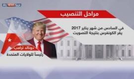 مراحل تنصيب ترامب رئيسا للولايات المتحدة