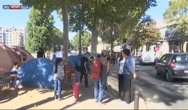 أول مخيم للاجئين داخل باريس