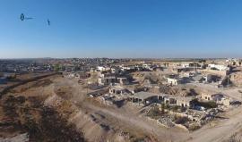 تصوير جوي لحجم الدمار في بلدة اللطامنة شمال حماة