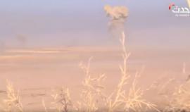 #شاهد تنظيم الدولة يرسل عربات مفخخة والبيشمركة تتمكن من تفجيرها قبل وصولها على محور الخازر #الموصل أمس