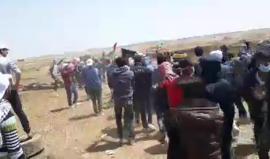 شرق خانيونس الأن 
#مسيرة_العودة_الكبرى