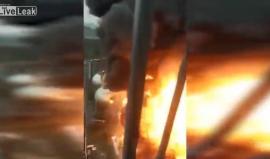 #شاهد لحظة انفجار أحد محركات المفاعل النووي بـ فرنسا قبل يومين