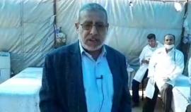 #مباشر  الدكتور وليد عامر الناطق الرسمي باسم الهيئة الوطنية العليا لكسر الحصار باللغة الإنجليزية في مخيم العودة على الحدود الشرقية لمدينة خانيونس