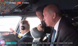 طائرة #أردوغان تنفذ أول هبوط في #مطار_إسطنبول_الثالث