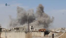 انفجار عربة مفخخة استهدفت تجمعات للنظام السوري في حي المنشية بدرعا