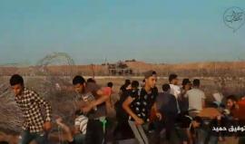 #شاهد
شبان يهاجمون جيب لقوات الاحتلال خلال مسيرة العودة شمال غزة