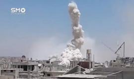 #شاهد مشاهد مرعبة من قصف قوات الأسد لمدينة درعا