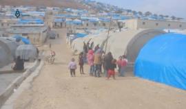 #شاهد معاناة اللاجئين في مخيم عقربات بريف ادلب في ظل البرد القارس