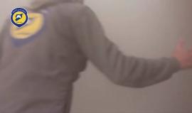 #شاهد.. لحظة استهداف كوادر الدفاع المدني أثناء إسعافهم للجرحى في مدينة #دوما بريف دمشق