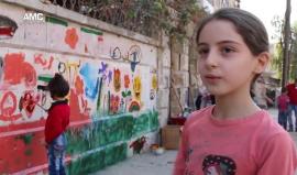 أطفال #حلب يتحدون قصف الطائرات بالرسم على جدران مدينتهم المدمرة
تصوير: خليل حجار
