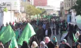 #شاهد .. #بث_مباشر أكثر من 100 ألف يشاركون في مسيرة لحركة حماس شمال قطاع غزة بذكرى انطلاقتها الـ 29 . 

#حماس29