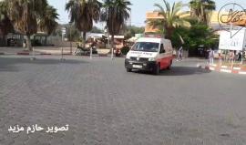 #شاهد | وصول إصابتين الى مستشفى شهداء الأقصى جراء إعتداء قوات الاحتلال على مسيرة العودة شرق البريج