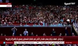 #أردوغان: إسرائيل دولة محتلة استولت على أراضي #فلسطين، وأنا أقولها بكل وضوح كونك قوي لا يعني أنك على محق