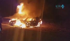 #شاهد: اللحظات الأولى لقصف سيارة تابعة لجبهة #فتح_الشام من قبل طيران #التحالف_الدولي بريف #إدلب الليلة الماضية