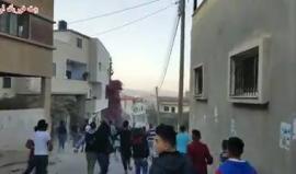 #شاهد جانب من المواجهات التي اندلعت بين الشبان وقوات الاحتلال في بلدة بيت فوريك شرق نابلس عصر اليوم.