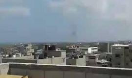 #شاهد قصف الاحتلال أرض زراعية شمال غرب مدينة #غزة