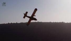 #صور حرائق بالقرب من بلده قطنه شمال غرب القدس المحتلة .