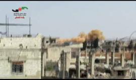 #شاهد .. غارات من الطيران الحربي على احياء بلدة الغنطو في محافظة #حمص .