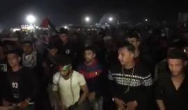 "علمني كيف أحارب" .. #شاهد هتافات الشبان خلال مسيرة في مخيم العودة على حدود خانيونس