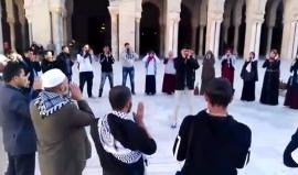 جمعية "فداء" لنصرة فلسطين في #تونس تنظم فعالية (رفع الأذان) احتجاجاً على قرار الاحتلال