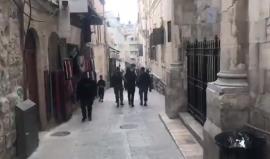 #فيديو اعتقال قوات الاحتلال الصحفي أمين صيام من البلدة القديمة في القدس