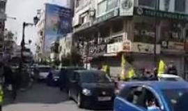 #شاهد | انطلاق موكب الشهيد الفتى محمد حطاب " 17 عاما" لنقله من مجمع فلسطين الطبي إلى منزل العائلة بمخيم الجلزون شمال رام الله لنظرة الوداع الأخيرة .