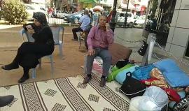 من خيمة الاعتصام(نقصد مكان ...فش خيمة)
تتواصل الزيارات والفعاليات