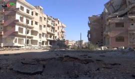 #شاهد أثار الدمار الذي لحق بالمباني السكنية داخل حي الوعر في حمص 

مركز حمص الإعلامي