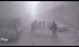 #الغوطة_الشرقية.. النظام يقتل أطفال الغوطة في ملاجئهم ويستهدف بأسلحة محرمة دولياً المساعدات الأممية