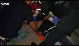 قوات الاحتلال اعتدت بالضرب على المقدسي علاء قراعين دون تقديم العلاج له.