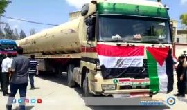 #شاهد شاحنات الوقود المصري تدخل قطاع غزة عبر معبر رفح البري