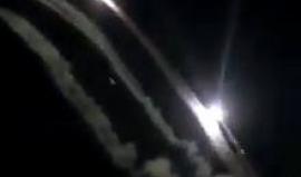 #شاهد اطلاق القبة الحديدية لعدد من الصواريخ في شمال غزة