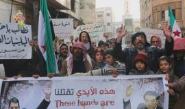 مظاهرة جديدة في جمعة ثورة حتى النصر جدد فيها أحرار مدينة #دوما العهد بالمضي حتى إسقاط النظام