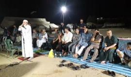 #مباشر إقامة صلاة العشاء والتراويح في مخيم العودة شرق المحافظة الوسطى