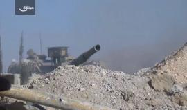 لحظات تحبس الأنفاس.. أمتار قليلة تفصل الثوار عن دبابة للنظام قبل تدميرها