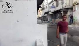 شاهد اطلاق نار كثيف بعد خروج مسيرة في مخيم بلاطة في نابلس .