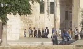 #شاهد عشرات المستوطنين يقتحمون الأقصى بحماية أمنية مشددة في ما يسمى ذكرى "خراب الهيكل"